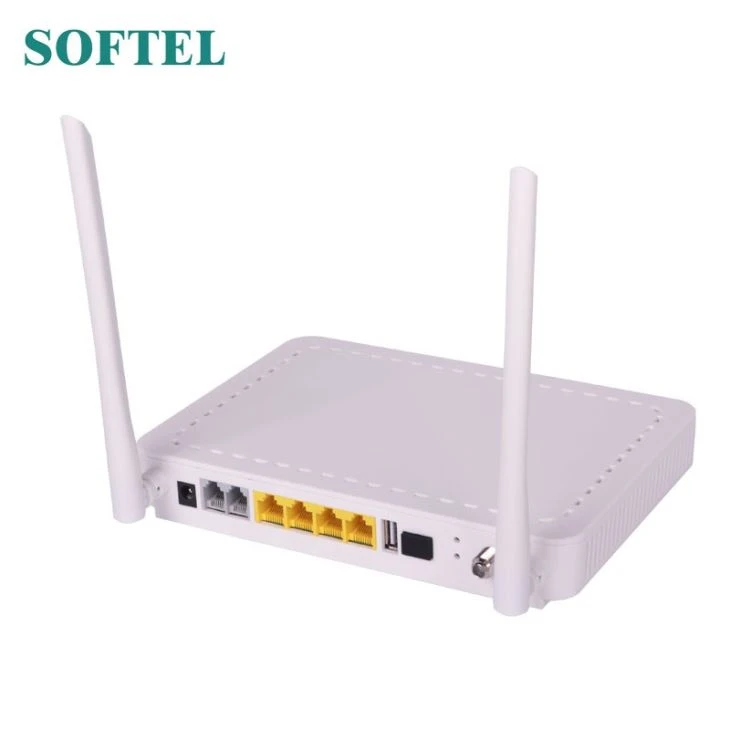 1GE 3FE CATV WiFi GPON ONT With 2 Pots