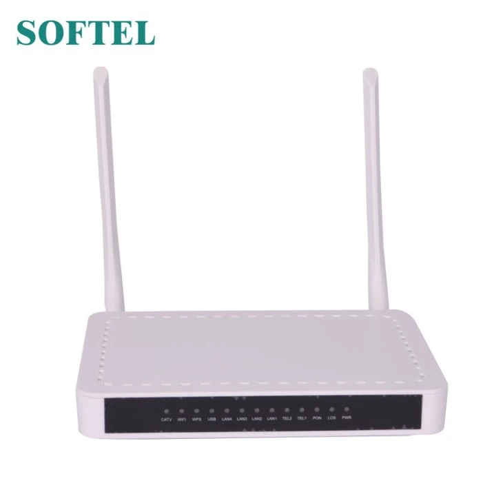 1GE 3FE CATV WiFi GPON ONT With 2 Pots