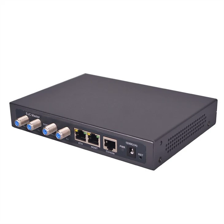 4 منافذ LAN Coax Eoc