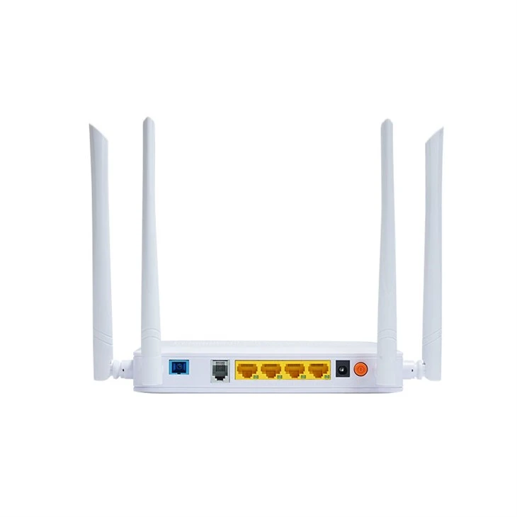 ثنائي النطاق Gpon Ont 4 منافذ 4GE VOIP Wifi5 مصنع العلامة التجارية الجديدة